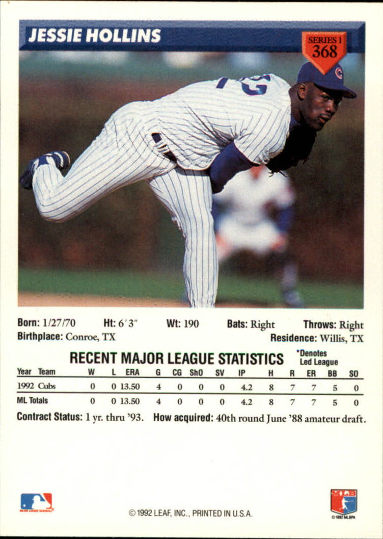 Sports Card Back