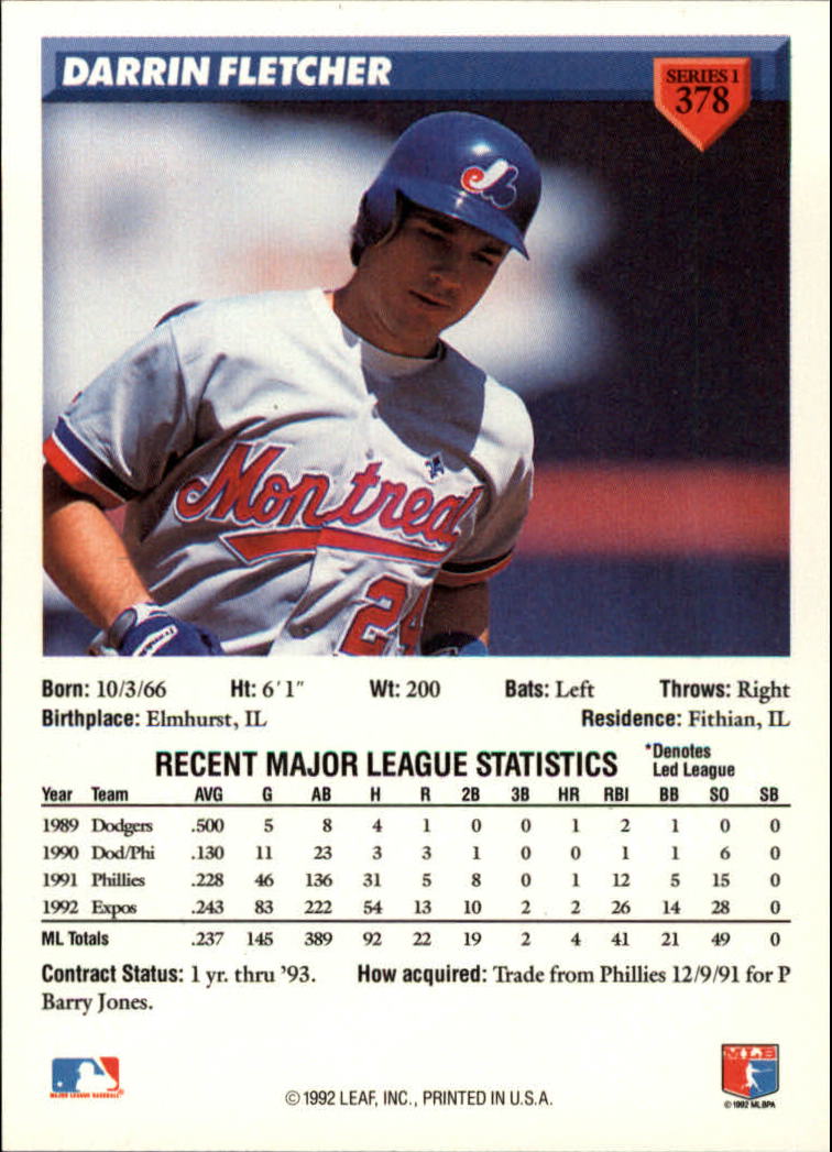 B1980- 1993 Donruss Baseball Cards 251-500 +Rookies -You Pick- 15+ FREE US SHIP - Picture 253 of 485