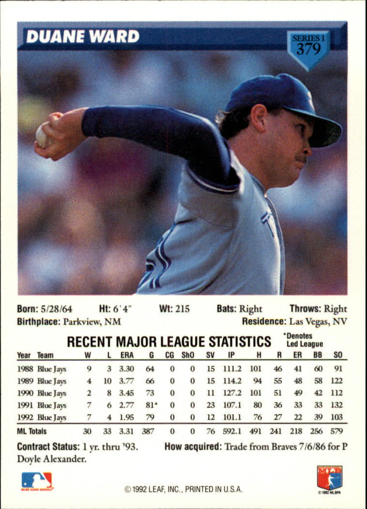 B1980- 1993 Donruss Baseball Cards 251-500 +Rookies -You Pick- 15+ FREE US SHIP - Picture 255 of 485