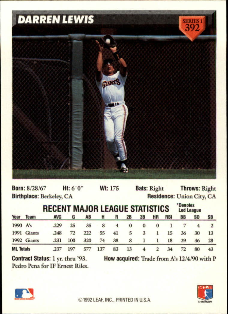 B1980- 1993 Donruss Baseball Cards 251-500 +Rookies -You Pick- 15+ FREE US SHIP - Picture 279 of 485