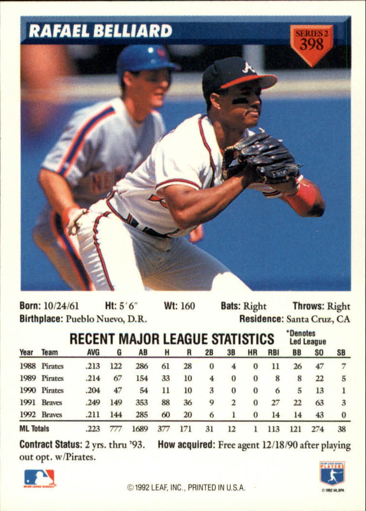B1980- 1993 Donruss Baseball Cards 251-500 +Rookies -You Pick- 15+ FREE US SHIP - Picture 291 of 485