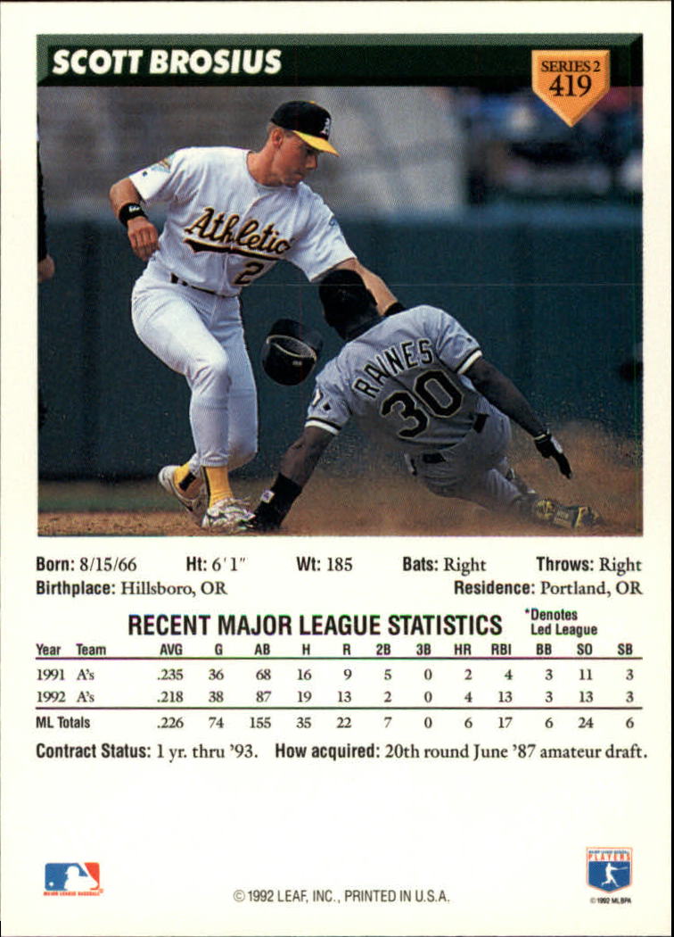 B1980- 1993 Donruss Baseball Cards 251-500 +Rookies -You Pick- 15+ FREE US SHIP - Picture 333 of 485