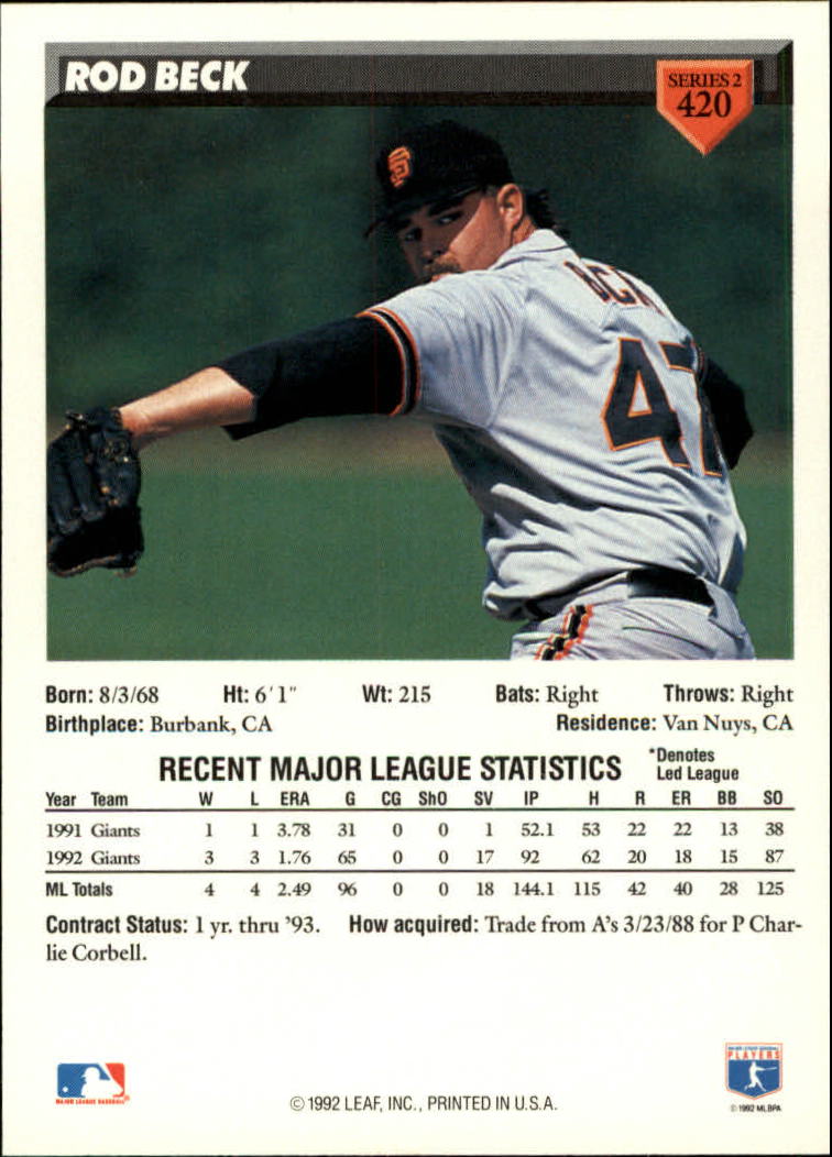 B1980- 1993 Donruss Baseball Cards 251-500 +Rookies -You Pick- 15+ FREE US SHIP - Picture 335 of 485