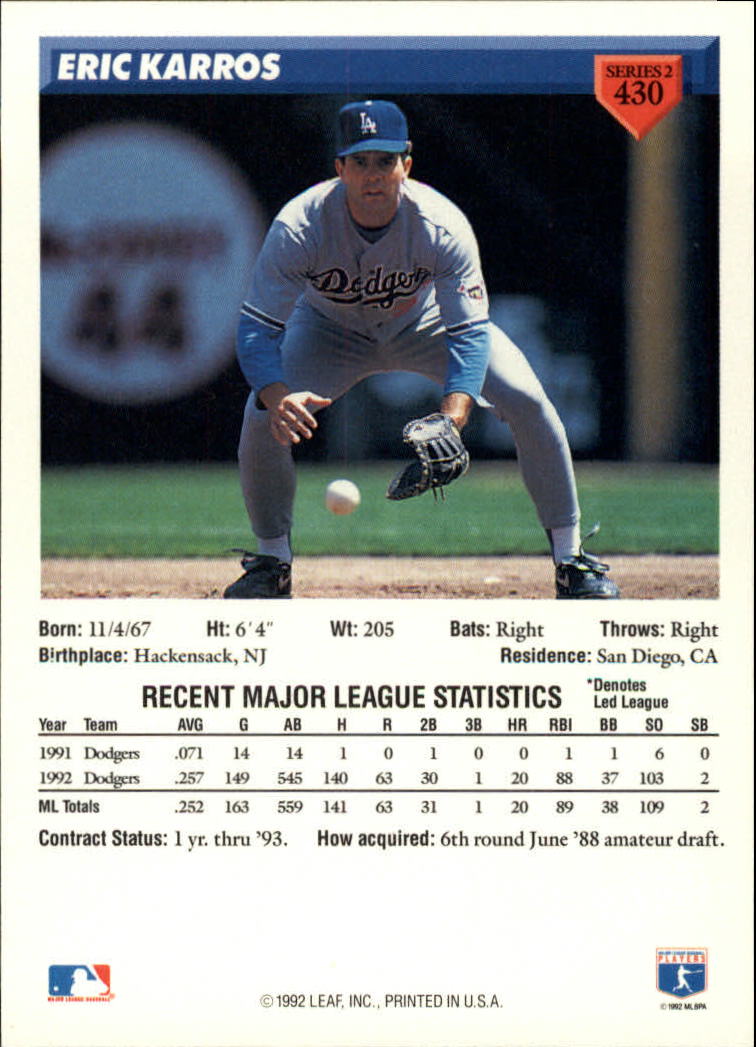 B1980- 1993 Donruss Baseball Cards 251-500 +Rookies -You Pick- 15+ FREE US SHIP - Picture 349 of 485