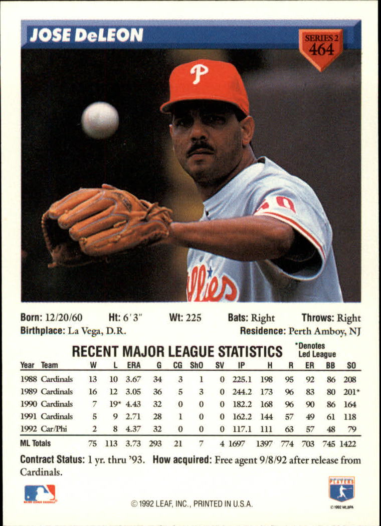 B1980- 1993 Donruss Baseball Cards 251-500 +Rookies -You Pick- 15+ FREE US SHIP - Picture 417 of 485