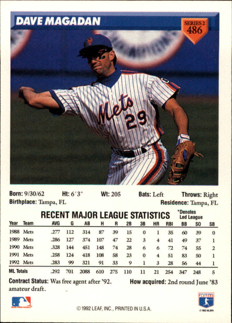 B1980- 1993 Donruss Baseball Cards 251-500 +Rookies -You Pick- 15+ FREE US SHIP - Picture 459 of 485
