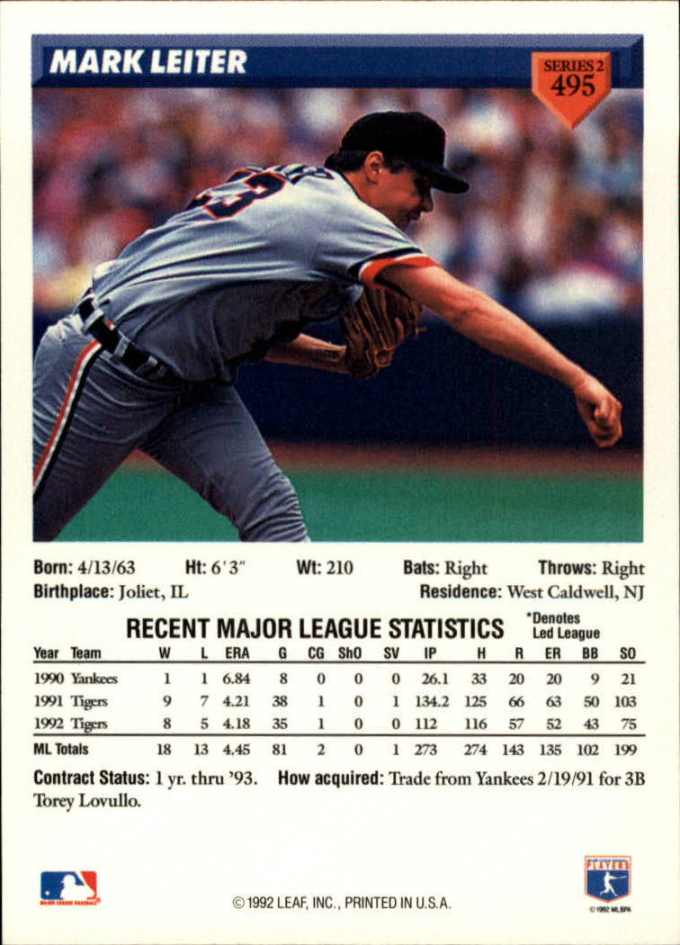 B1980- 1993 Donruss Baseball Cards 251-500 +Rookies -You Pick- 15+ FREE US SHIP - Picture 477 of 485