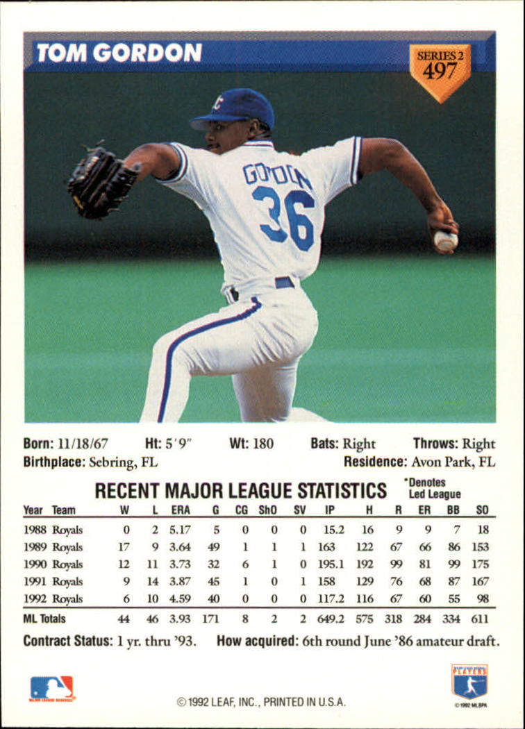 B1980- 1993 Donruss Baseball Cards 251-500 +Rookies -You Pick- 15+ FREE US SHIP - Picture 481 of 485