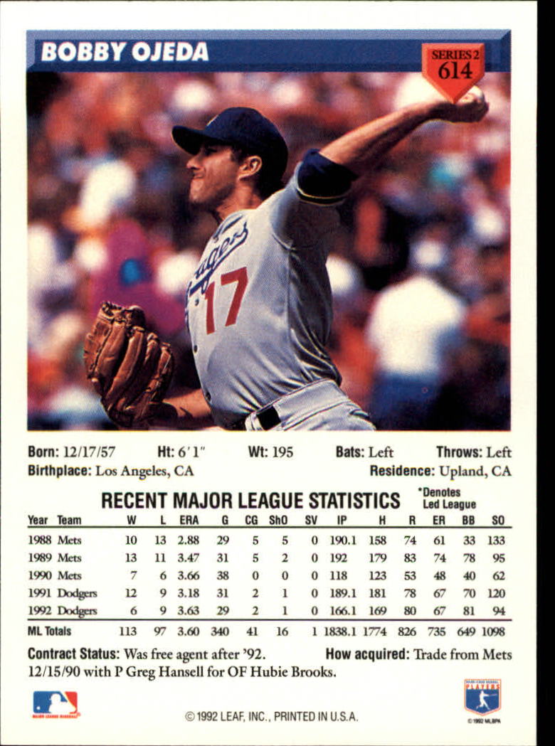 Sports Card Back