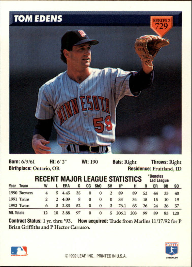 Sports Card Back