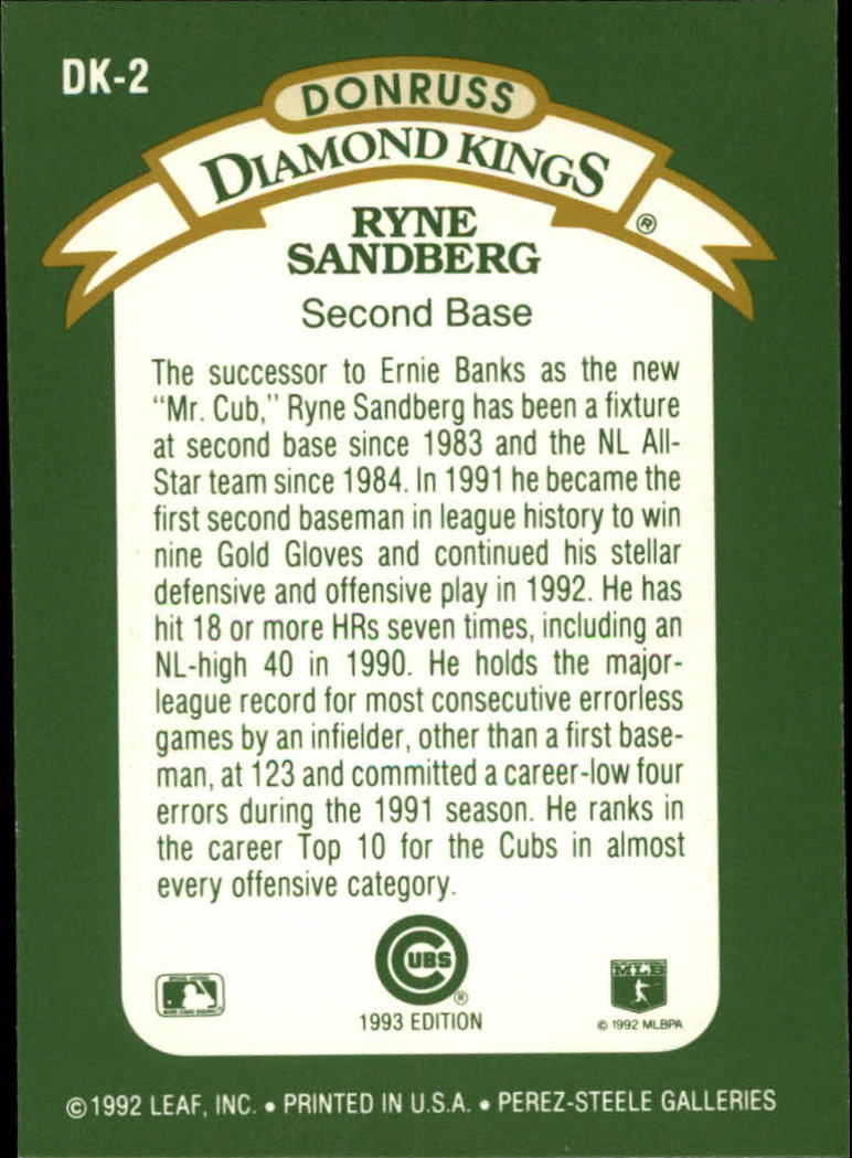 Buy Ryne Sandberg Cards Online  Ryne Sandberg Baseball Price Guide -  Beckett