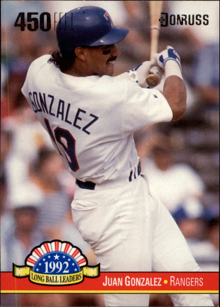1993 Donruss Long Ball Leaders #LL14 Juan Gonzalez