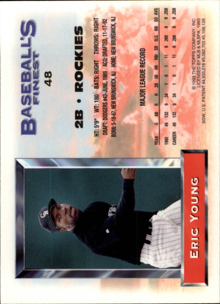 A6559- 1993 Feinstes Baseball Card # S 1-199 + Rookies -du Pick- 15 + Kostenlose - Bild 79 von 351