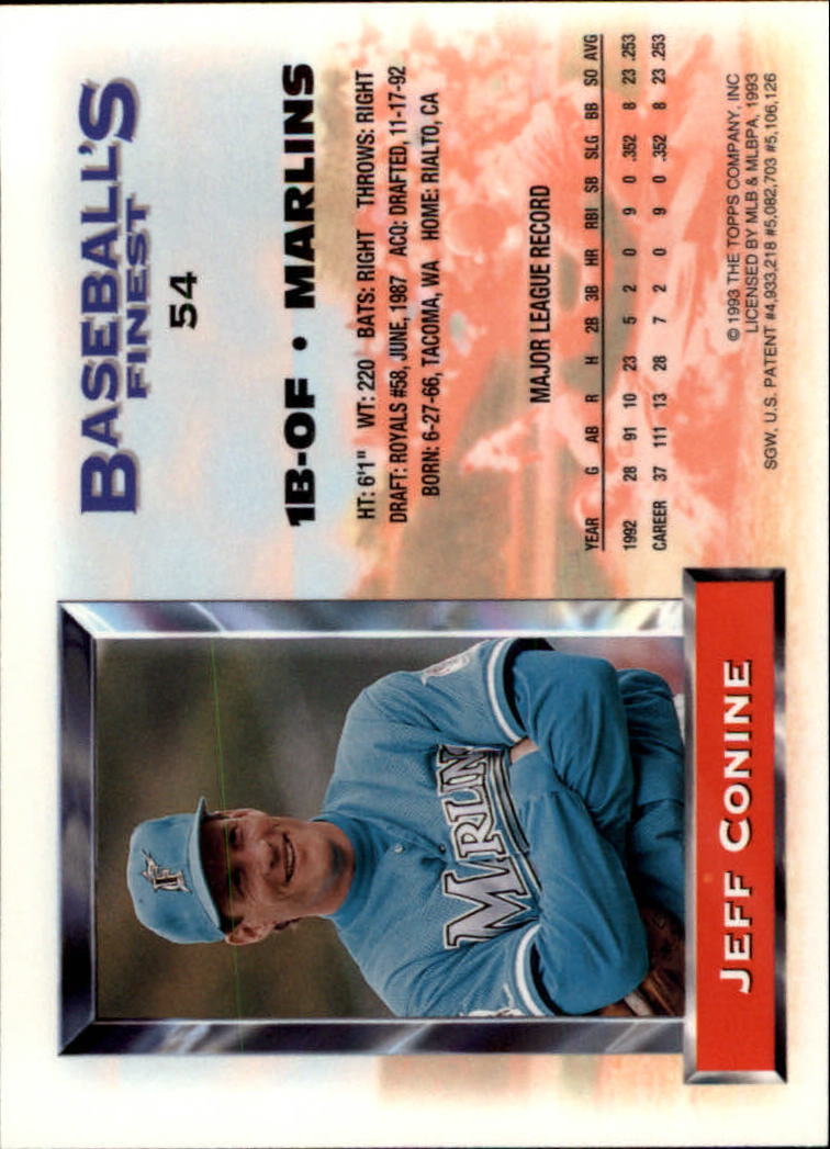 A6559- 1993 Feinstes Baseball Card # S 1-199 + Rookies -du Pick- 15 + Kostenlose - Bild 89 von 351
