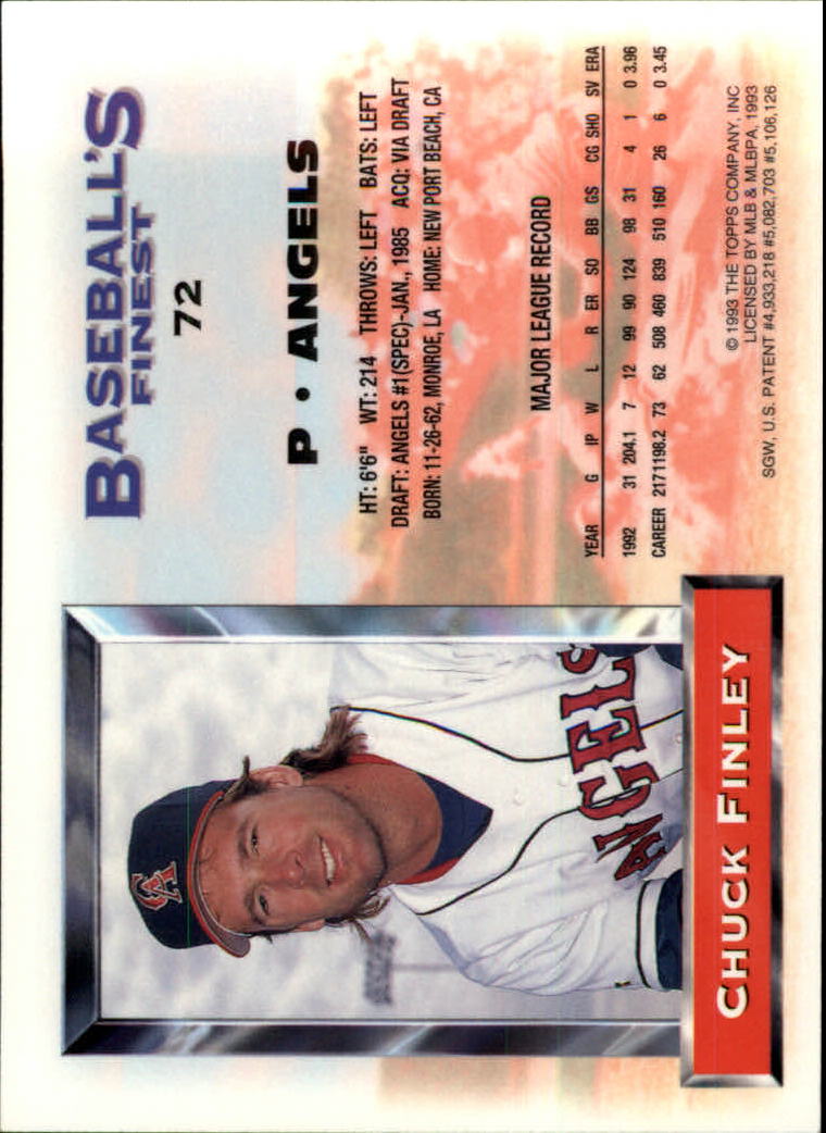 A6559- 1993 Feinstes Baseball Card # S 1-199 + Rookies -du Pick- 15 + Kostenlose - Bild 125 von 351