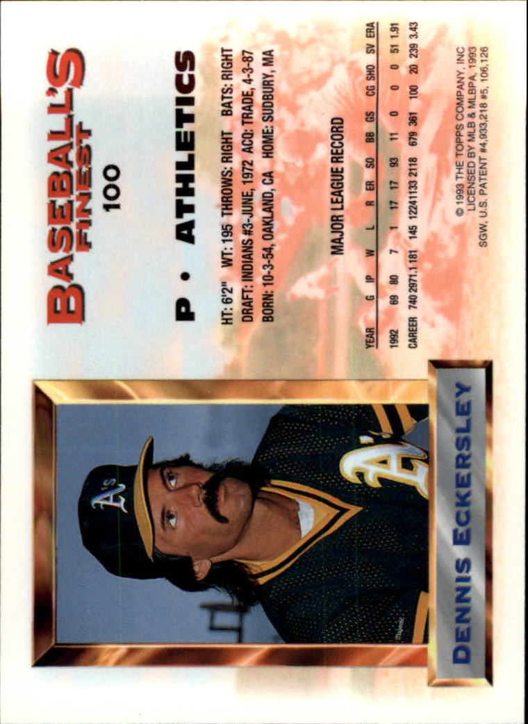 A6559- 1993 Feinstes Baseball Card # S 1-199 + Rookies -du Pick- 15 + Kostenlose - Bild 163 von 351