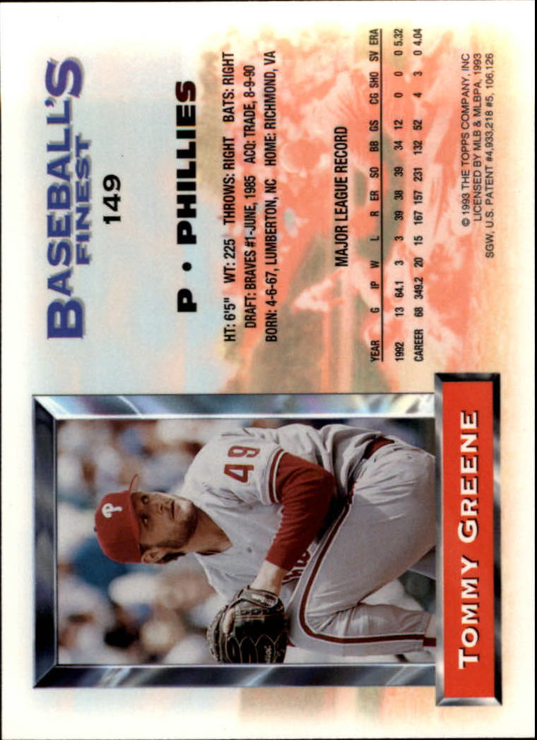 A6559- 1993 Feinstes Baseball Card # S 1-199 + Rookies -du Pick- 15 + Kostenlose - Bild 251 von 351