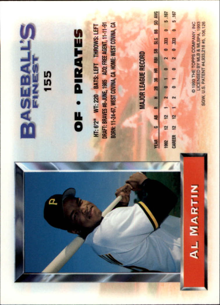 A6559- 1993 Feinstes Baseball Card # S 1-199 + Rookies -du Pick- 15 + Kostenlose - Bild 263 von 351