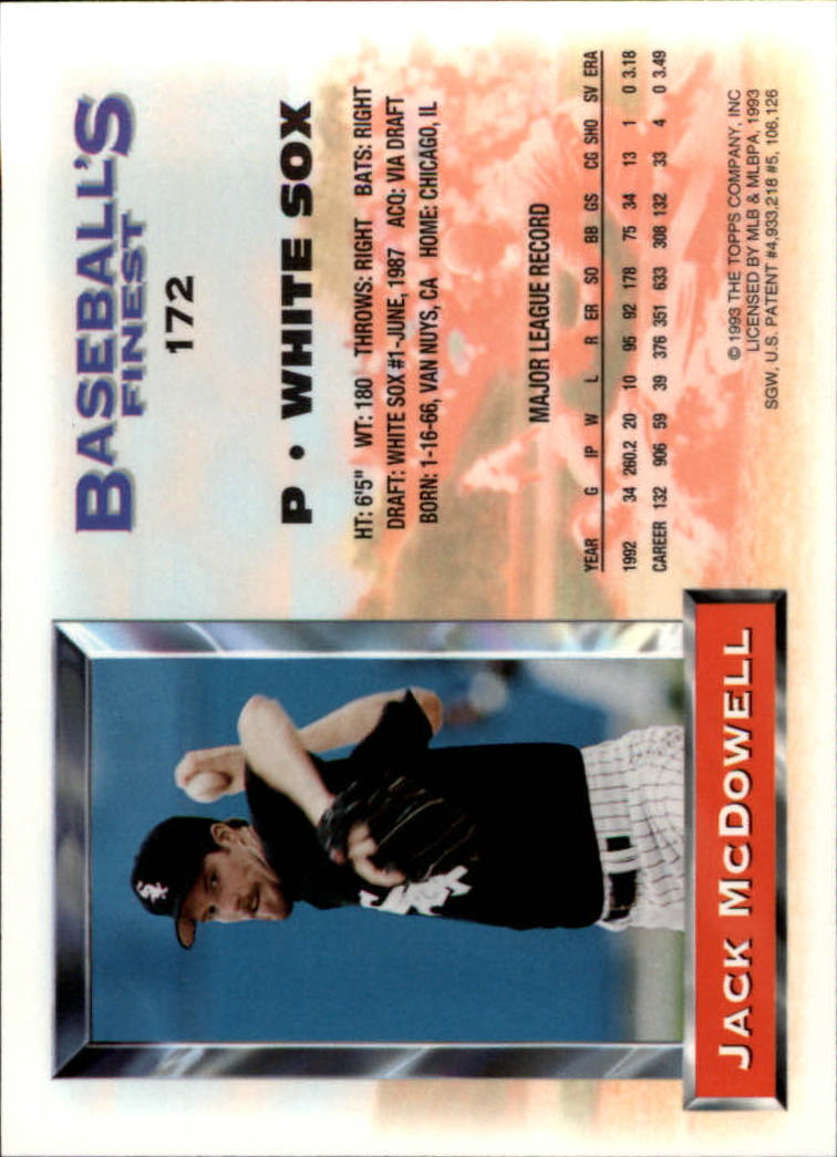 A6559- 1993 Feinstes Baseball Card # S 1-199 + Rookies -du Pick- 15 + Kostenlose - Bild 297 von 351