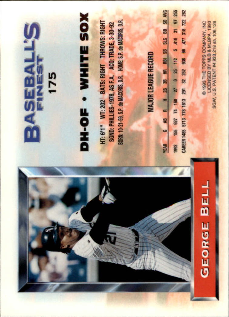 A6559- 1993 Feinstes Baseball Card # S 1-199 + Rookies -du Pick- 15 + Kostenlose - Bild 303 von 351