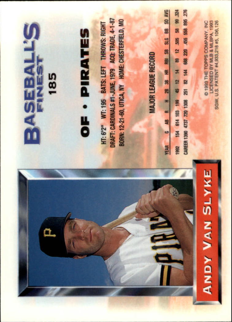 A6559- 1993 Feinstes Baseball Card # S 1-199 + Rookies -du Pick- 15 + Kostenlose - Bild 323 von 351