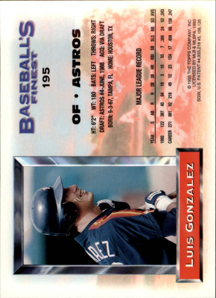 A6559- 1993 Feinstes Baseball Card # S 1-199 + Rookies -du Pick- 15 + Kostenlose - Bild 343 von 351