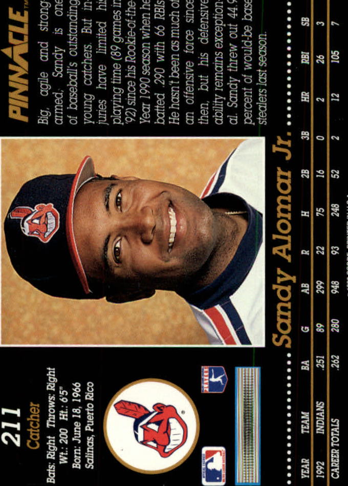 1993 Pinnacle (Score) Baseball "Main Set" Base Cards #201 to #400 - Picture 23 of 401