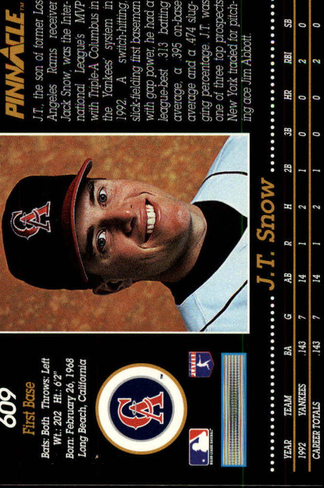 1993 Pinnacle Baseball (Pick Card From List 263-618) C85 07-24 - Picture 195 of 203