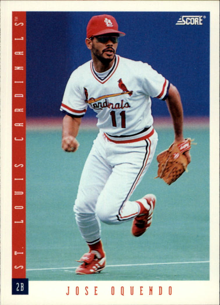 1993 Score St. Louis Cardinals Baseball Card #163 Jose Oquendo | eBay