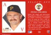 1993 Select Aces #16 Doug Drabek back image