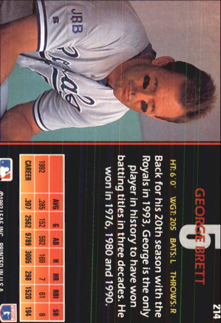 George Brett cards (1987-2024) Royals - You Choose