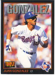 1993 Triple Play #221 Juan Gonzalez