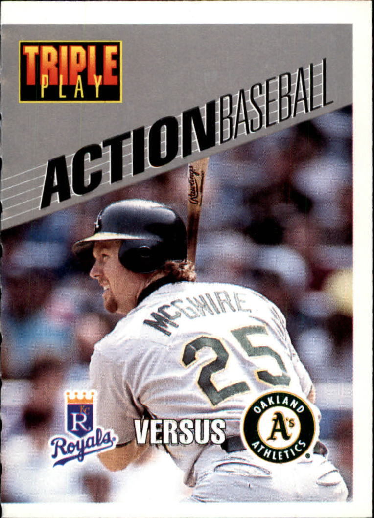 1993 Triple Play Action #23 Mark McGwire