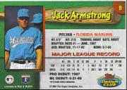 1993 Marlins Stadium Club #9 Jack Armstrong back image