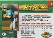 1993 Marlins Stadium Club #13 Jeff Conine back image