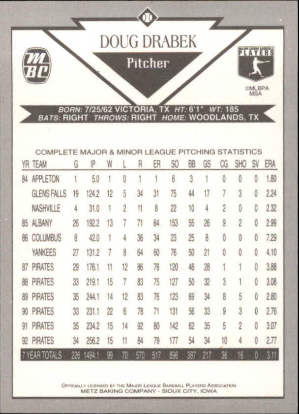 B6767- 1993 Metz Backen Baseball Card # S 1-40 -du Pick- 15 + Gratis US Schiff - Bild 11 von 69