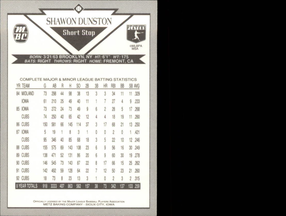 B6767- 1993 Metz Backen Baseball Card # S 1-40 -du Pick- 15 + Gratis US Schiff - Bild 43 von 69