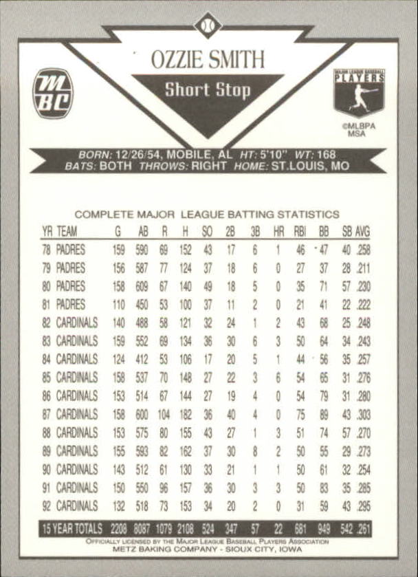 B6767- 1993 Metz Backen Baseball Card # S 1-40 -du Pick- 15 + Gratis US Schiff - Bild 61 von 69