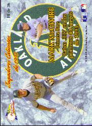 1993 Pacific Jugadores Calientes #10 Mark McGwire back image