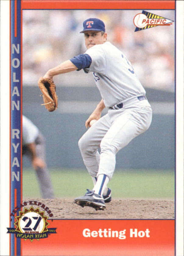 1993 Pacific Ryan 27th Season #234 Nolan Ryan/24 of 26 Seasons - NM-MT