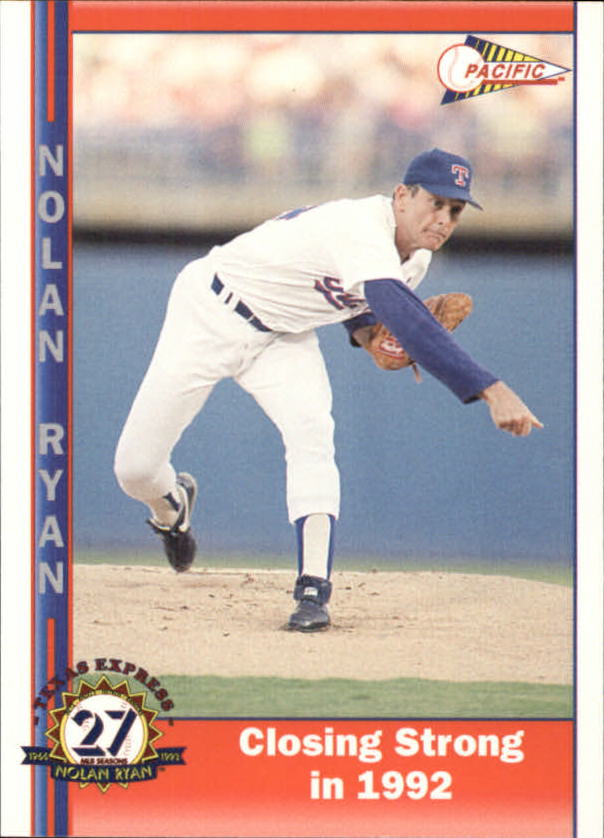 1993 Pacific Ryan 27th Season #225 Nolan Ryan/Closing Strong in