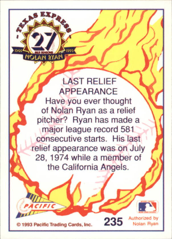 B0694- 1993 Pacific Ryan Nolan 27th Season BB 1-250 -You Pick- 15+ FREE US SHIP - Picture 460 of 488