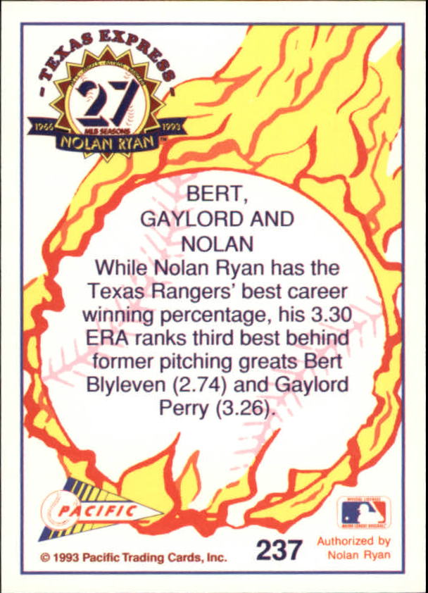 B0694- 1993 Pacific Ryan Nolan 27th Season BB 1-250 -You Pick- 15+ FREE US SHIP - Picture 464 of 488