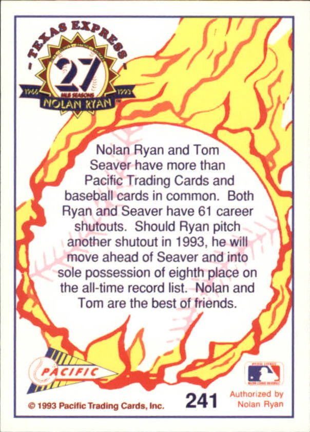 33 years ago, Nolan Ryan broke this Tom Seaver record - The Crawfish Boxes