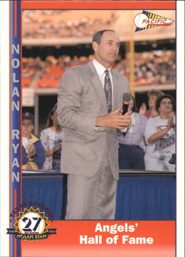1993 Pacific Ryan 27th Season #244 Nolan Ryan/Angels' Hall of Fame - NM-MT