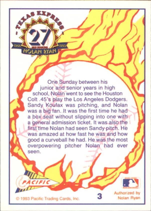B0694- 1993 Pacific Ryan Nolan 27th Season BB 1-250 -You Pick- 15+ FREE US SHIP - Picture 7 of 488