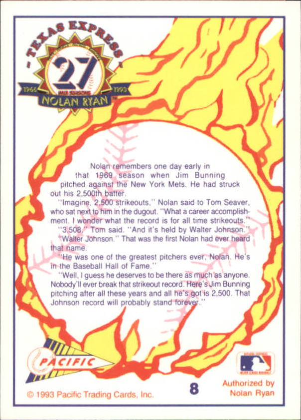 B0694- 1993 Pacific Ryan Nolan 27th Season BB 1-250 -You Pick- 15+ FREE US SHIP - Picture 15 of 488