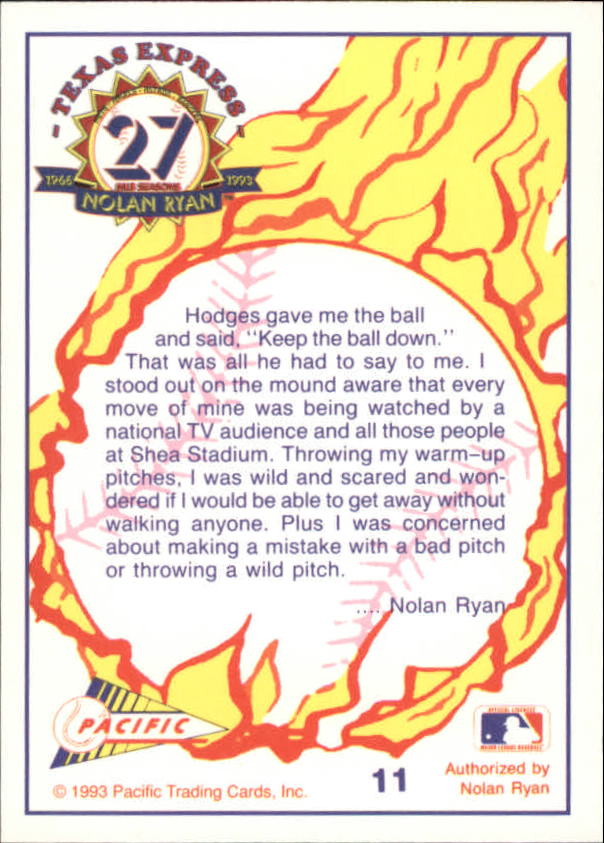 B0694- 1993 Pacific Ryan Nolan 27th Season BB 1-250 -You Pick- 15+ FREE US SHIP - Picture 21 of 488