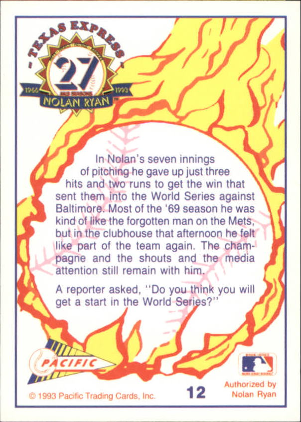 B0694- 1993 Pacific Ryan Nolan 27th Season BB 1-250 -You Pick- 15+ FREE US SHIP - Picture 23 of 488