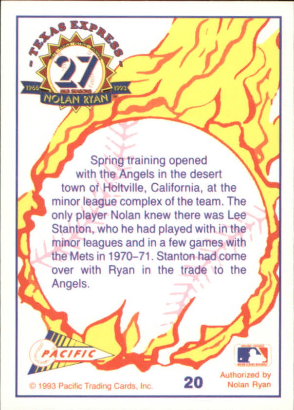 B0694- 1993 Pacific Ryan Nolan 27th Season BB 1-250 -You Pick- 15+ FREE US SHIP - Picture 39 of 488